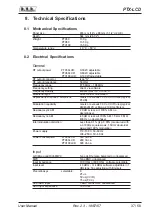 Предварительный просмотр 41 страницы R.V.R. Elettronica PTX-LCD User Manual