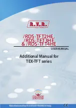 Preview for 1 page of R.V.R. Elettronica RDS-TFT2HE User Manual