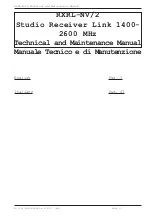 Preview for 2 page of R.V.R. Elettronica RXRL-NV/2 Technical Manual