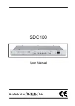 R.V.R. Elettronica SDC100 User Manual предпросмотр