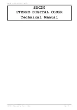 Preview for 2 page of R.V.R. Elettronica SDC20 Technical Manual