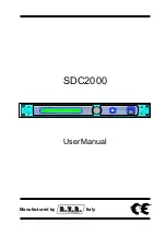 Предварительный просмотр 1 страницы R.V.R. Elettronica SDC2000 User Manual