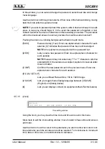 Preview for 35 page of R.V.R. Elettronica SDC2000 User Manual