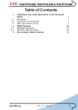 Preview for 3 page of R.V.R. Elettronica TEX-TFT Series User Manual