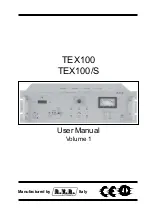 R.V.R. Elettronica TEX100 User Manual preview
