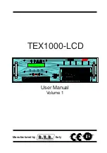 Preview for 1 page of R.V.R. Elettronica TEX1000-LCD User Manual