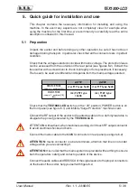 Preview for 9 page of R.V.R. Elettronica TEX1000-LCD User Manual