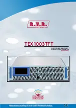 R.V.R. Elettronica TEX1003TFT User Manual preview