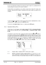 Preview for 18 page of R.V.R. Elettronica TEX2000LCD User Manual