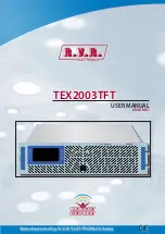 R.V.R. Elettronica TEX2003 User Manual preview