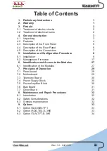 Preview for 5 page of R.V.R. Elettronica TEX2503 User Manual