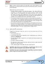 Preview for 19 page of R.V.R. Elettronica TEX2503 User Manual