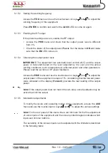 Preview for 21 page of R.V.R. Elettronica TEX2503 User Manual