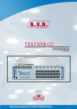 R.V.R. Elettronica TEX3500LCD User Manual preview