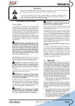 Preview for 7 page of R.V.R. Elettronica TEX3500LCD User Manual