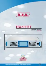 Preview for 1 page of R.V.R. Elettronica TEX702TFT Operator'S Manual