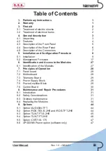 Preview for 5 page of R.V.R. Elettronica TEX702TFT Operator'S Manual