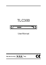 Предварительный просмотр 1 страницы R.V.R. Elettronica TLC300 User Manual