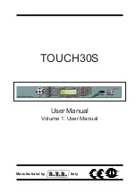 R.V.R. Elettronica TOUCH30S User Manual предпросмотр