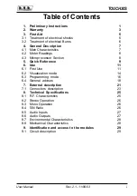 Preview for 3 page of R.V.R. Elettronica TOUCH30S User Manual