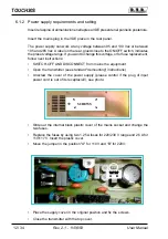 Preview for 16 page of R.V.R. Elettronica TOUCH30S User Manual