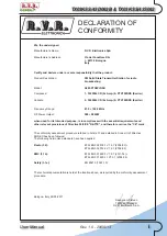 Preview for 3 page of R.V.R. Elettronica TX05KSS/61D082B User Manual