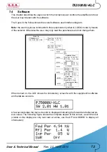 Preview for 79 page of R.V.R. Elettronica TX10000U-KLC User'S & Technical Manual