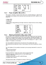 Preview for 81 page of R.V.R. Elettronica TX10000U-KLC User'S & Technical Manual