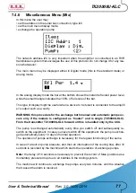 Preview for 83 page of R.V.R. Elettronica TX10000U-KLC User'S & Technical Manual