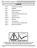 Preview for 2 page of R2 RINALDI CONDOR 62 Operating Instructions Manual