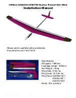 R2hobbies.com 1490mm AG4XXXX SPECTRE Soaring Thermal DLG... Installation Manual preview