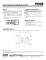 Preview for 2 page of RAB Lighting ALED 52W Installation Instructions