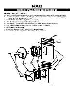 Preview for 2 page of RAB Lighting BLED5 Square Installation Instructions Manual