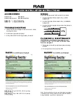 Preview for 4 page of RAB Lighting BLED5 Square Installation Instructions Manual