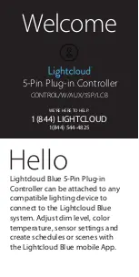 Preview for 1 page of RAB Lighting CONTROL/W/AUX/5SP/LCB Quick Start Manual