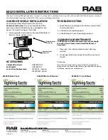 Preview for 2 page of RAB Lighting EZLED Installation Instructions