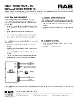 Предварительный просмотр 2 страницы RAB Lighting EZPAN Installation Instructions