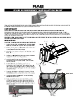 RAB Lighting FFLED18 Installation Sheet предпросмотр