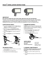 RAB Lighting FXLED Series Installation Instructions preview