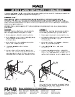 Preview for 1 page of RAB Lighting GOOSE Installation Instructions