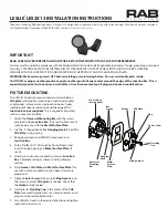 Предварительный просмотр 1 страницы RAB Lighting LESLIE LES2X13 Installation Instructions