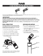 Предварительный просмотр 1 страницы RAB Lighting LFLED Series Installation Instructions