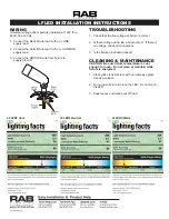 Preview for 2 page of RAB Lighting LFLED Series Installation Instructions