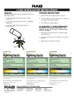 Предварительный просмотр 2 страницы RAB Lighting LFLED Series Installation Instructions