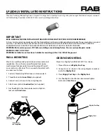 Preview for 1 page of RAB Lighting LFLED4LV Installation Instructions