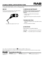 Preview for 2 page of RAB Lighting LFLED4LV Installation Instructions