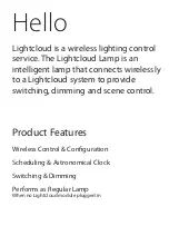 Предварительный просмотр 2 страницы RAB Lighting Lightcloud Smart LED Post Top Manual