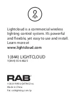 Предварительный просмотр 13 страницы RAB Lighting Lightcloud Smart LED Post Top Manual