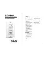 Preview for 1 page of RAB Lighting LOS800 Installation Manual