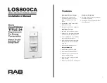 Preview for 1 page of RAB Lighting LOS800CA Installation Manual